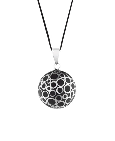 Mom-to-be necklace Bubbles Black Emanel