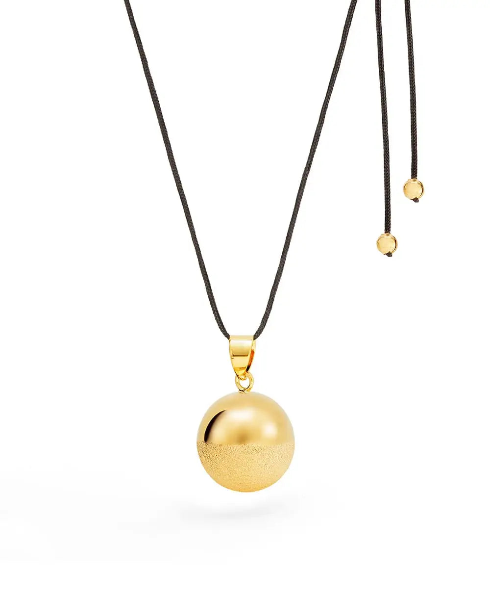 Mom-to-be necklace - Sphère - Gold plated - diamond cut