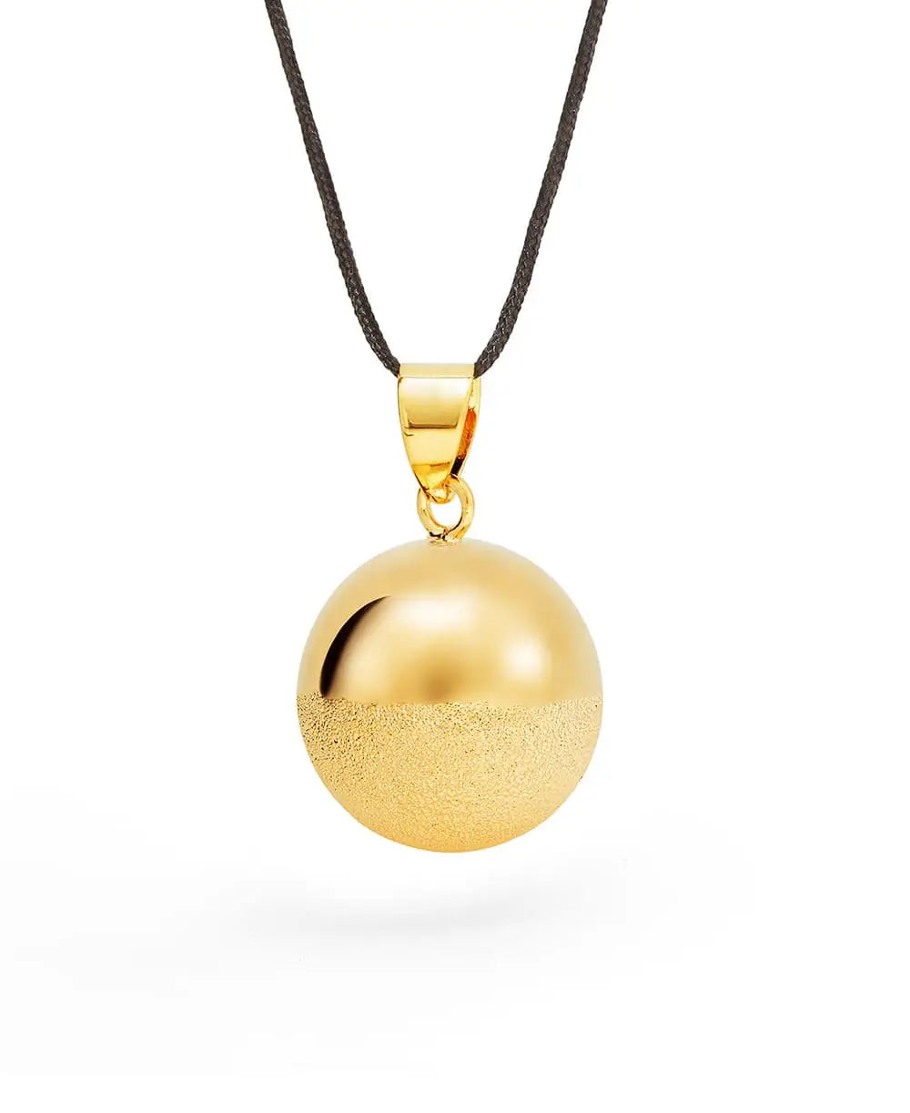 Mom-to-be necklace - Sphère - Gold plated - diamond cut