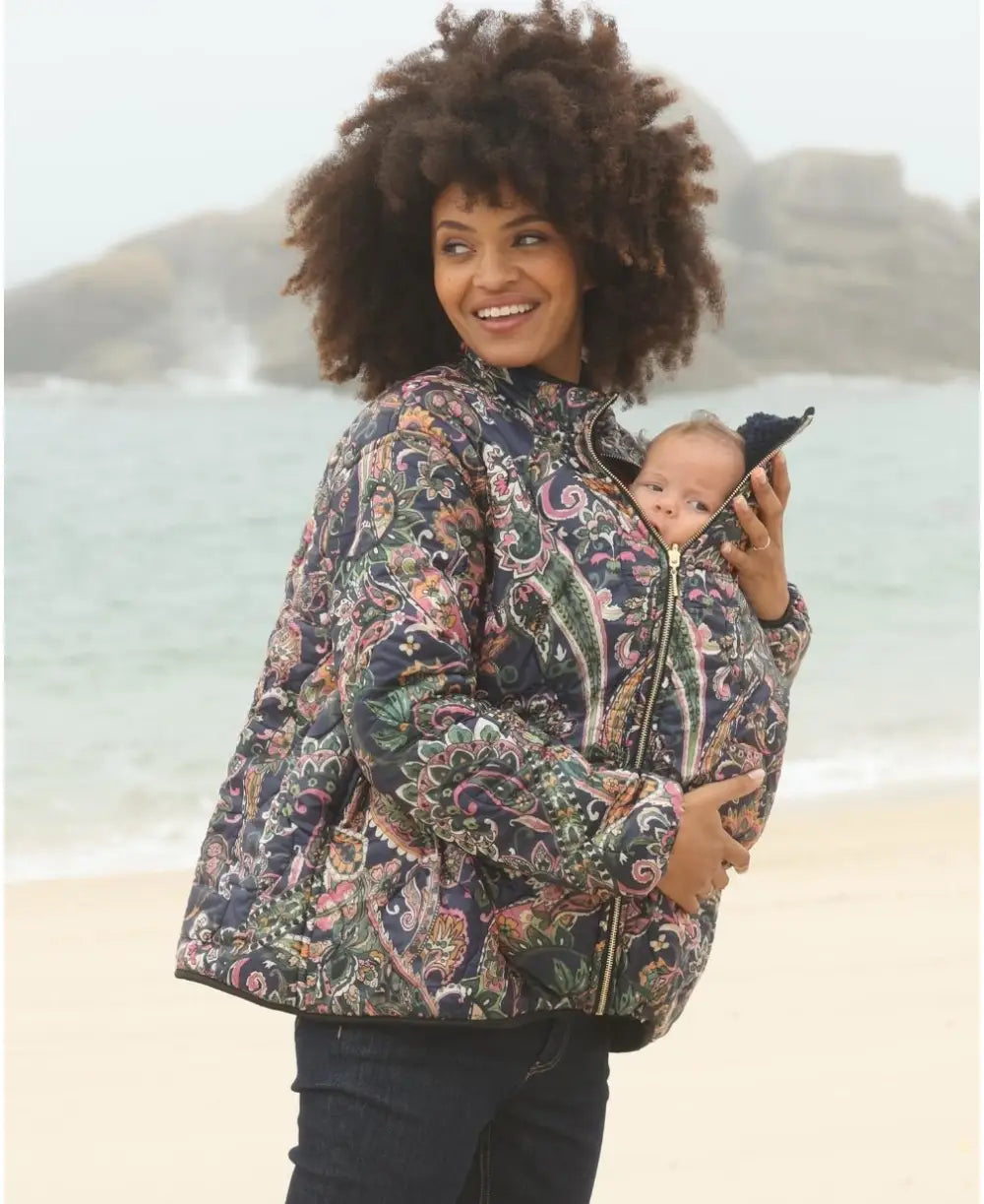 Oddi 4 in 1 quilted maternity jacket | Cache coeur – Cache Oddi 4 in 1 quilted maternity jacket | Cache coeur – Cache