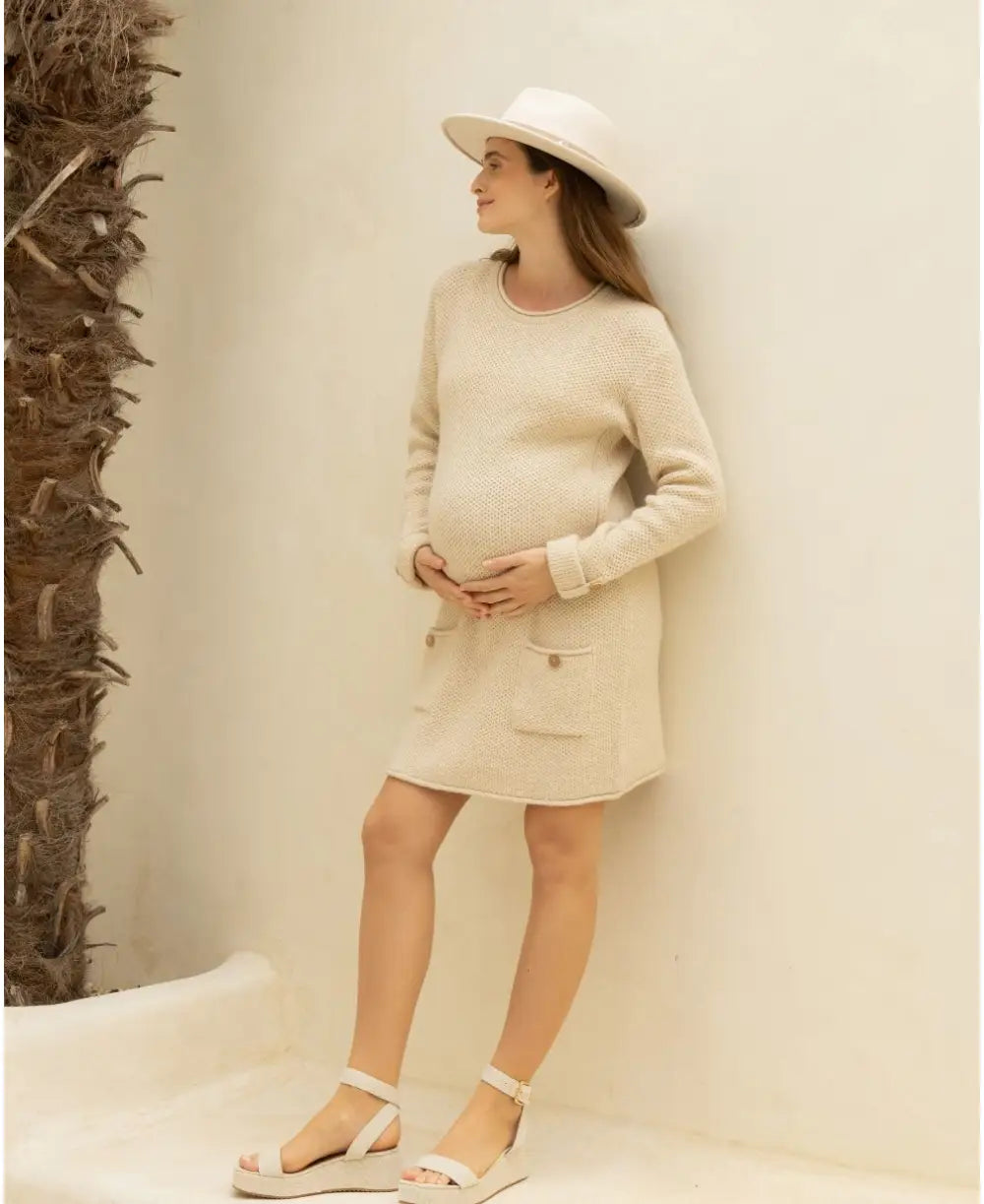 Pregnancy and nursing dress Honey black | Cache Coeur Cache Cur US Pregnancy and nursing dress Honey black | Cache Coeur Cache Cur US