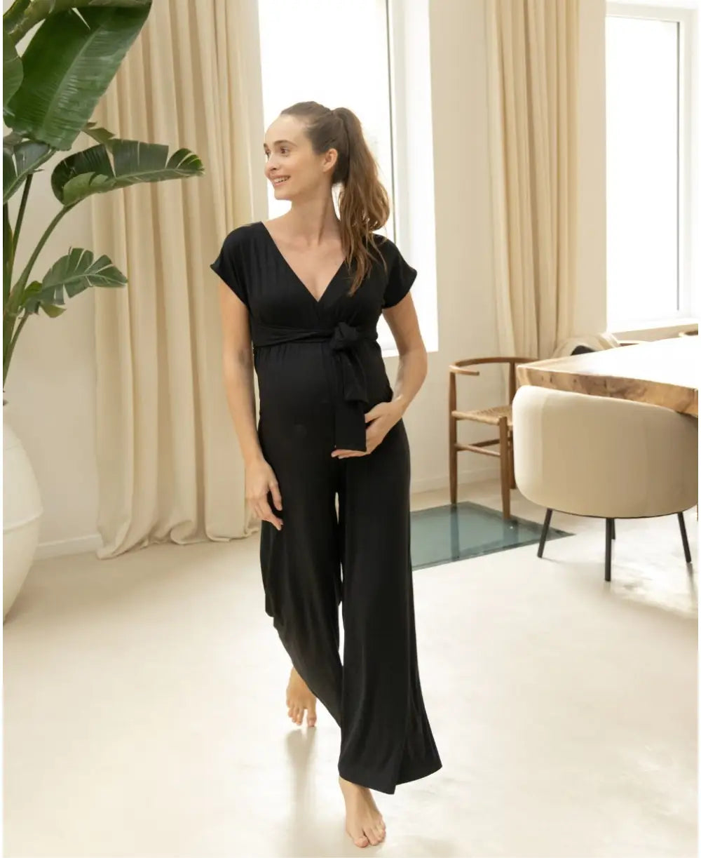 Pregnancy and nursing jumpsuit Origin Black