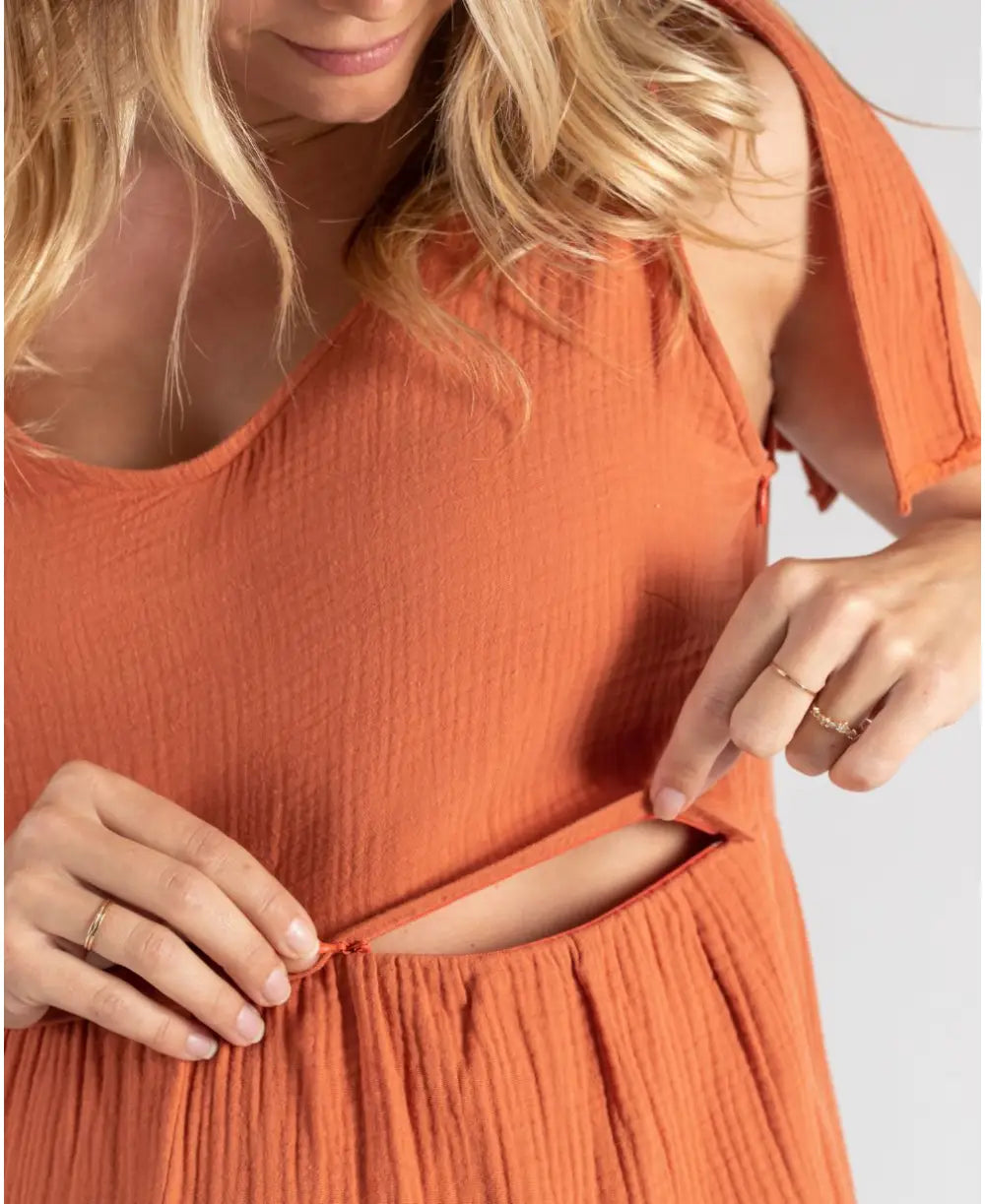 Pregnancy and nursing suit Canyon copper - Maternity