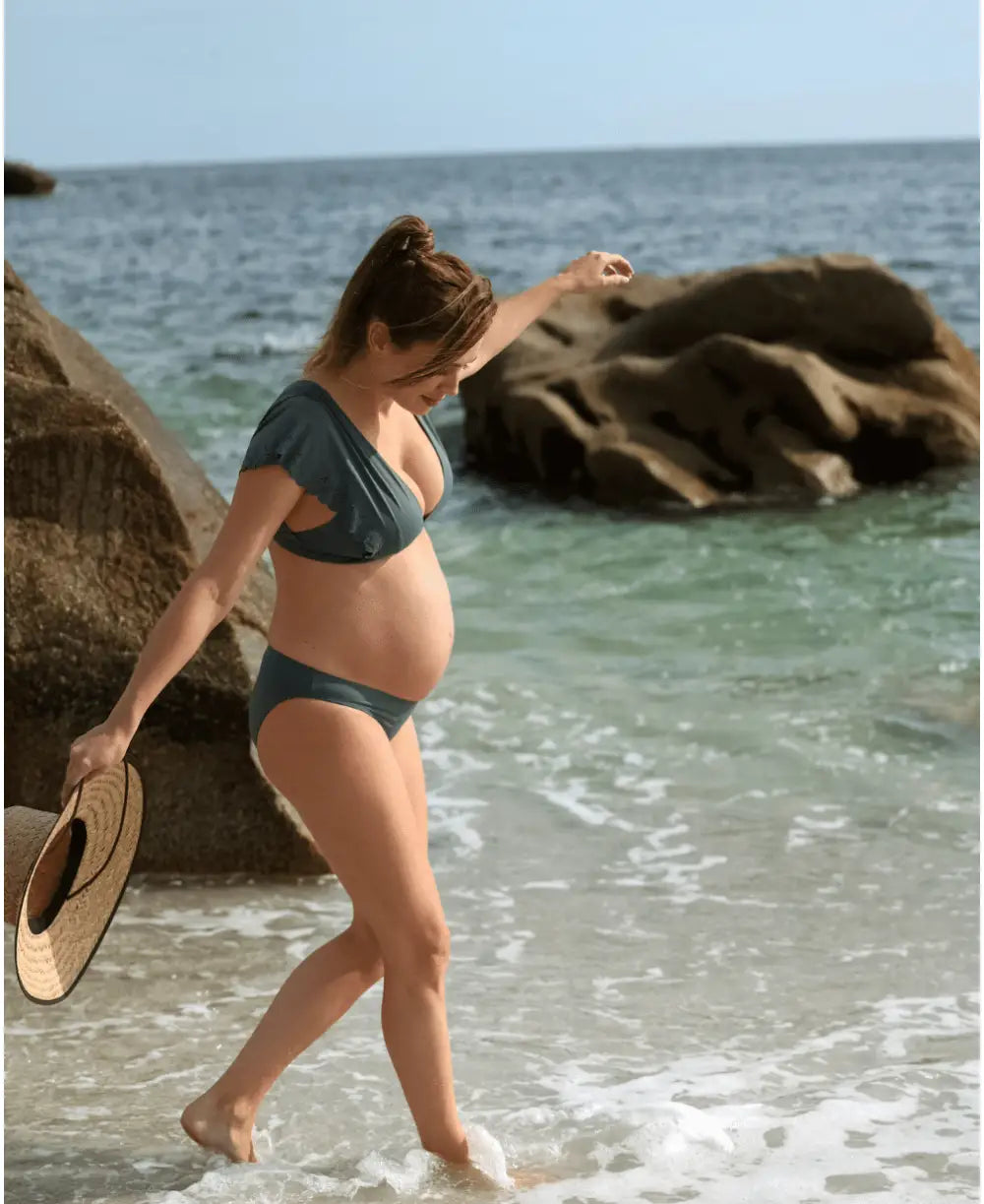 Pregnancy bikini Bloom khaki - Bikini
