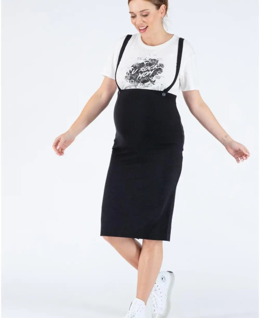 Pregnancy pencil skirt Alicia black - Jupes