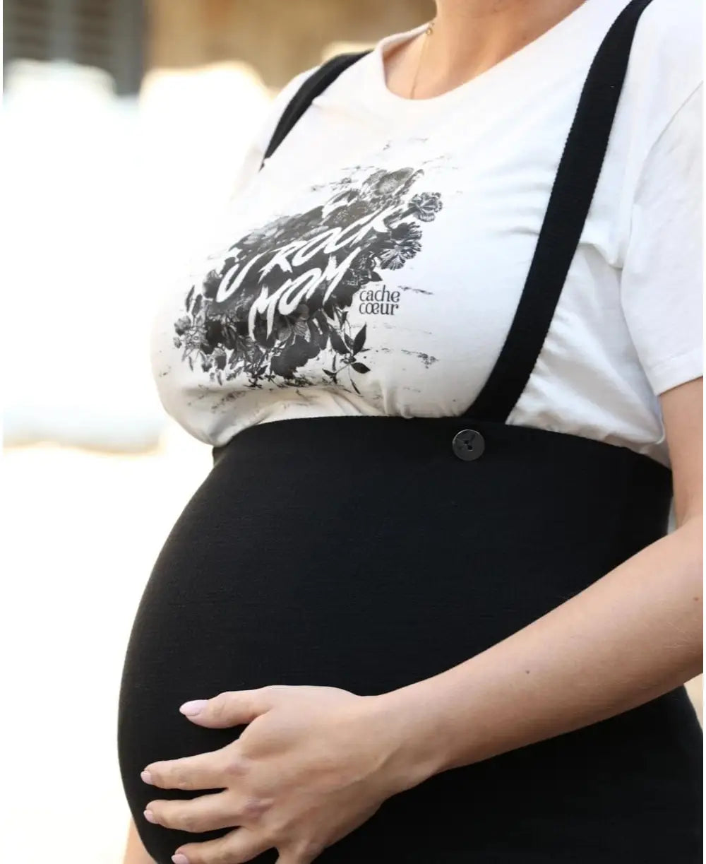 Pregnancy T-shirt Rock black - Tee-shirt