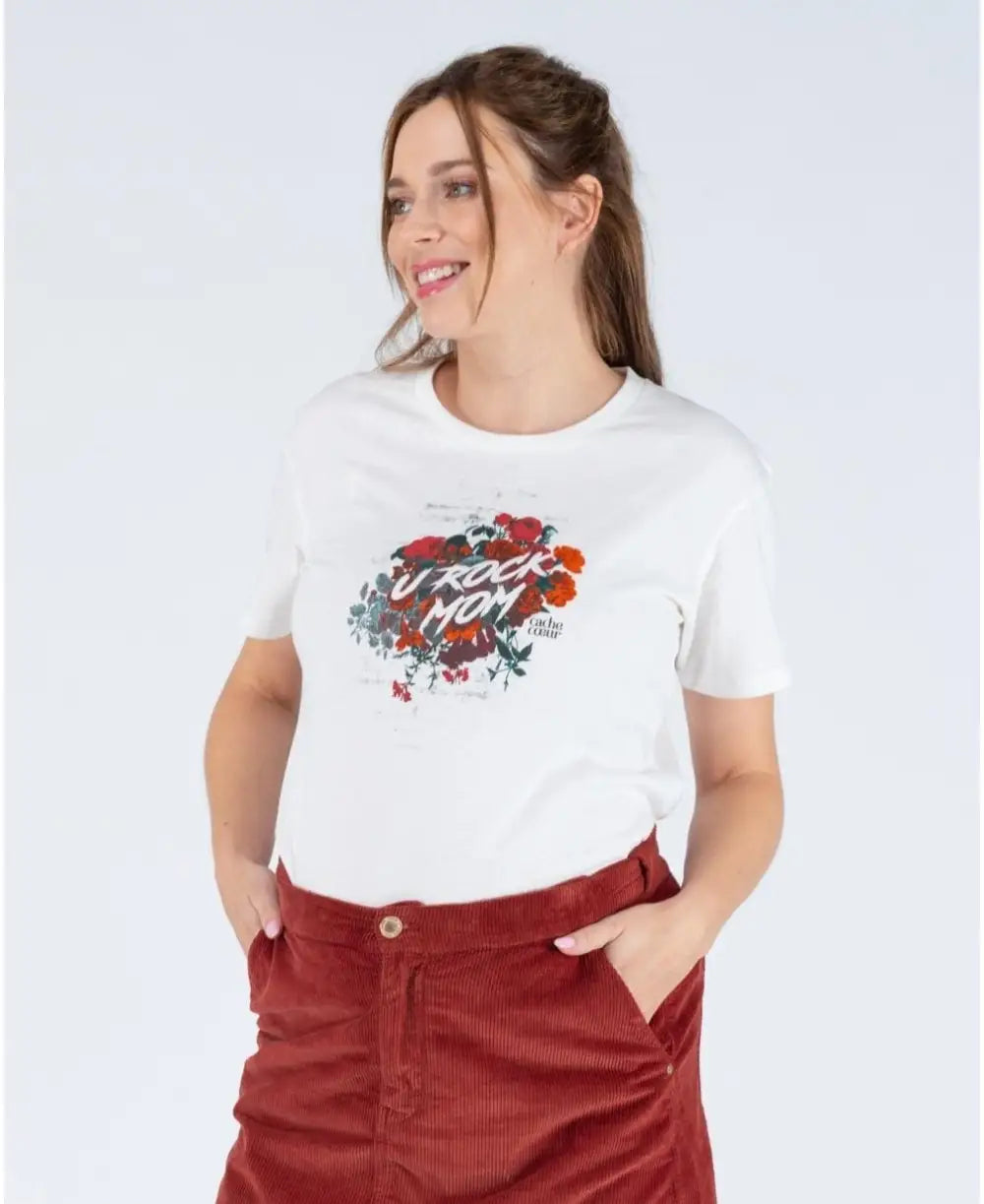 Pregnancy T-shirt Rock red - Tee-shirt