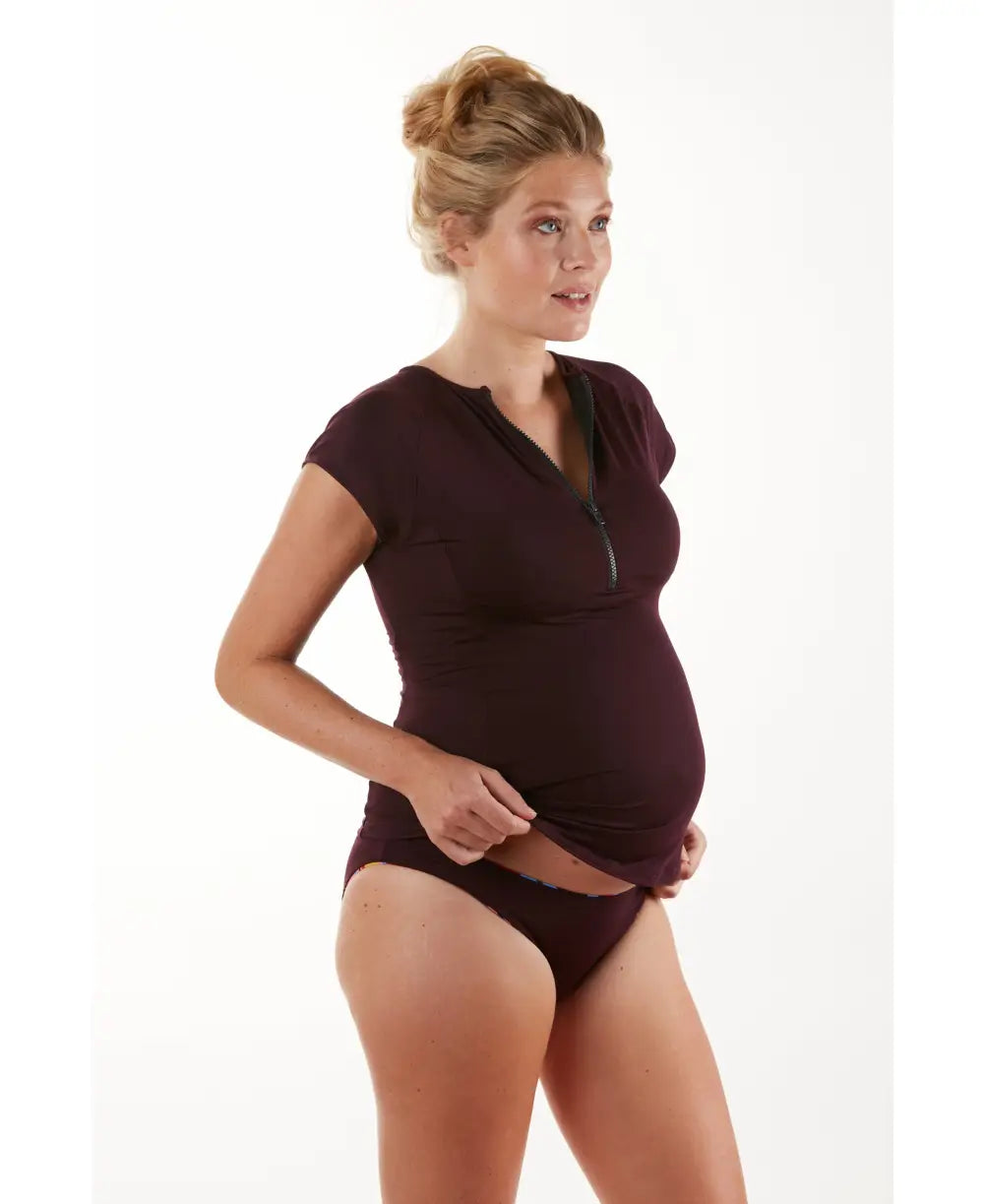 Reversible maternity tankini Malibu