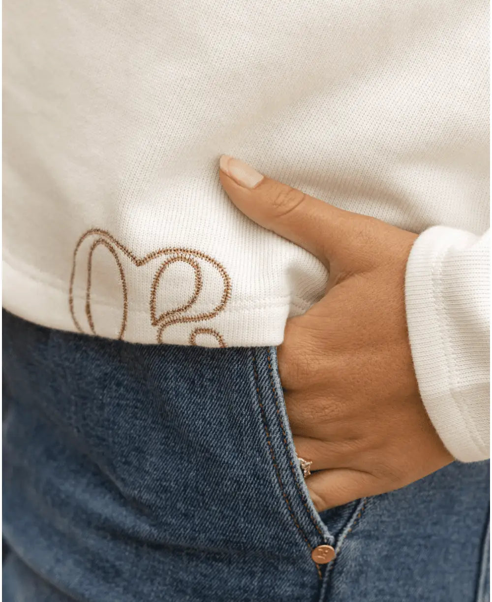 Sailor sweater of pregnancy Molene ivory - Pull