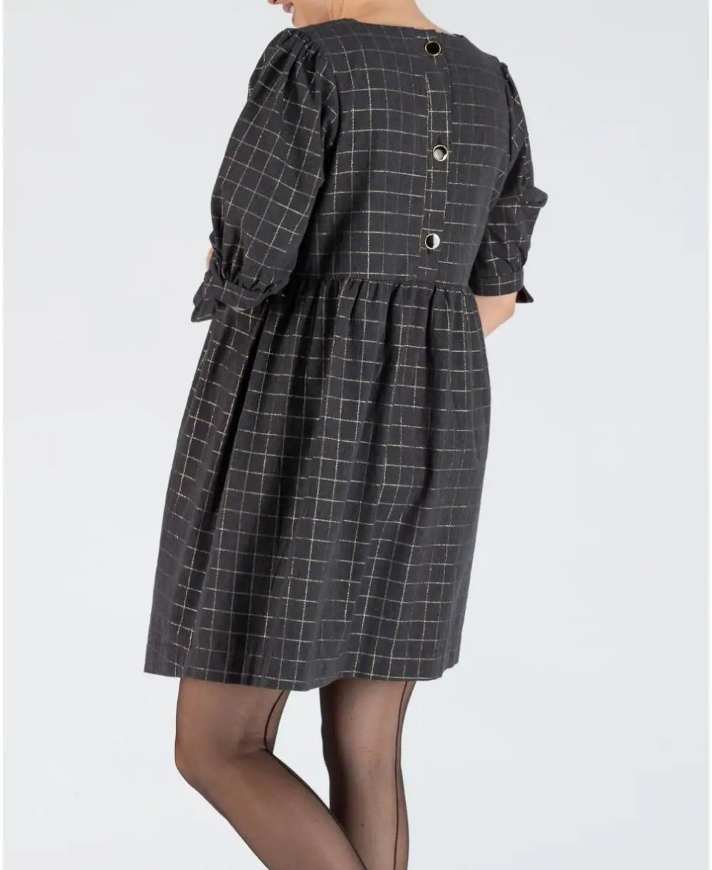 grey nursing dress Vivian Maternity & Nursing Maxi Dress