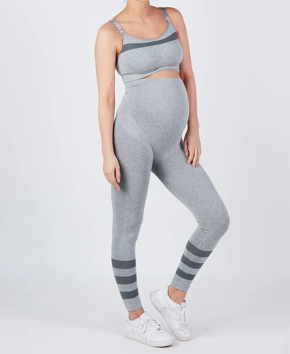 Sport and maternity leggings Woma grey - Leggings