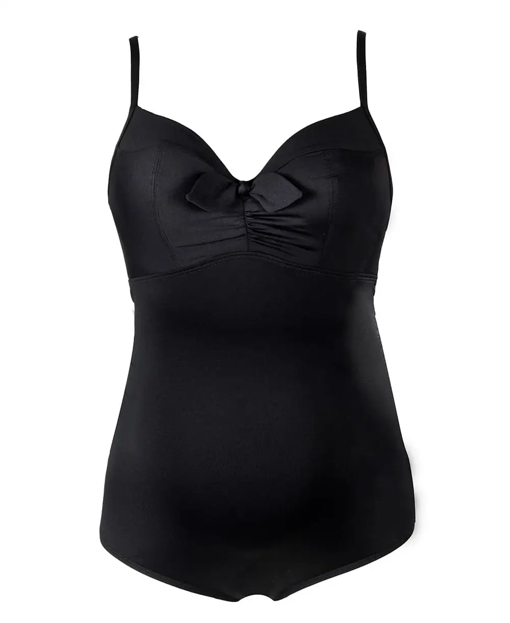 Underwired maternity swimsuit Monaco black
