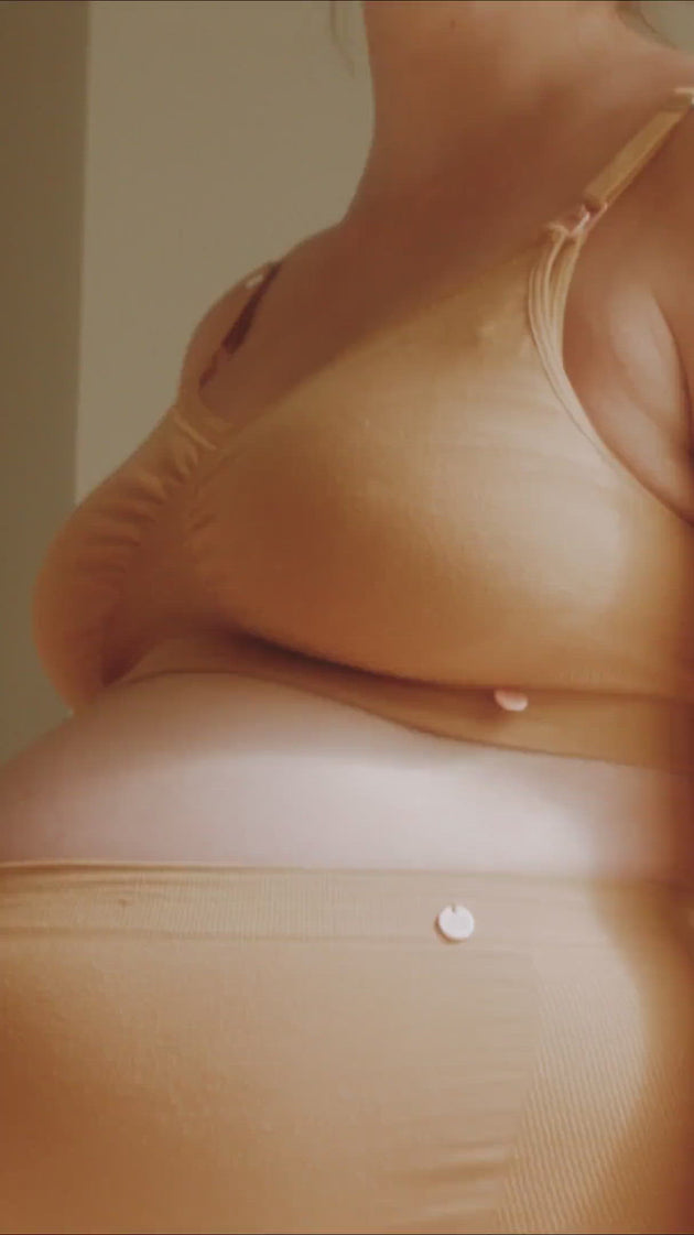 Maternity and nursing seamless bra Organic cumin
