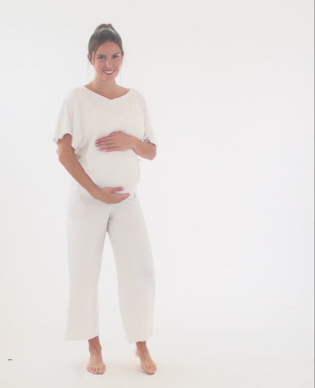Maternity pants 7/8th Origin oats