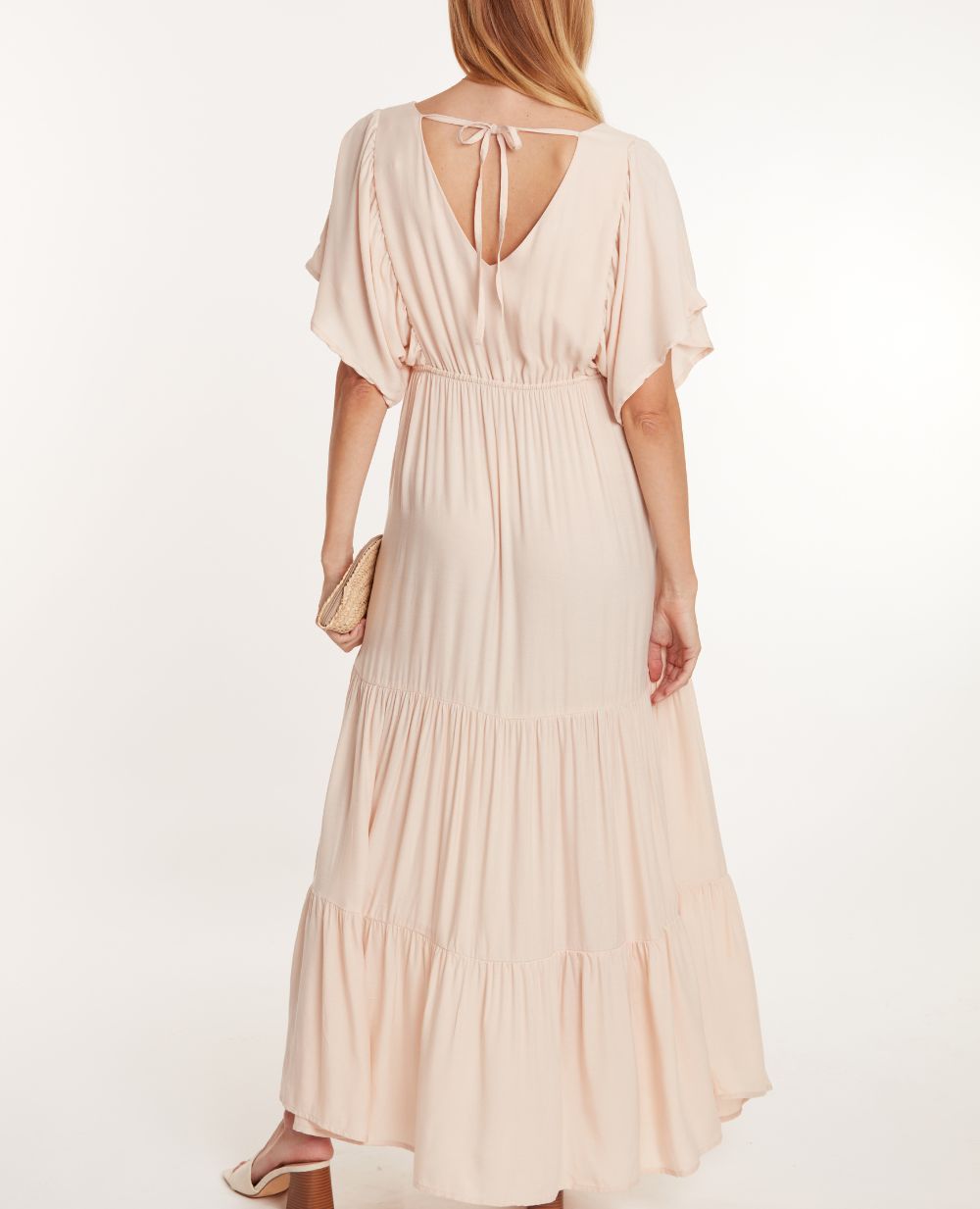 Maternity maxi dress Claudette sand
