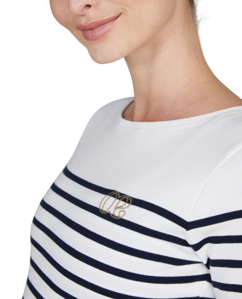 Maternity and nursing sailor shirt Benodet navy/white